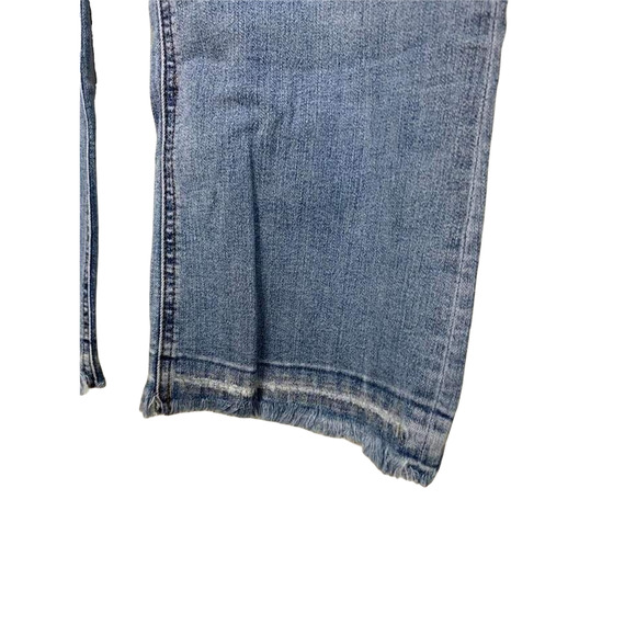 J.CREW Billie Demi-Boot Crop Jeans Raw Hem Size 34 #K8452 - Picture 2 of 6
